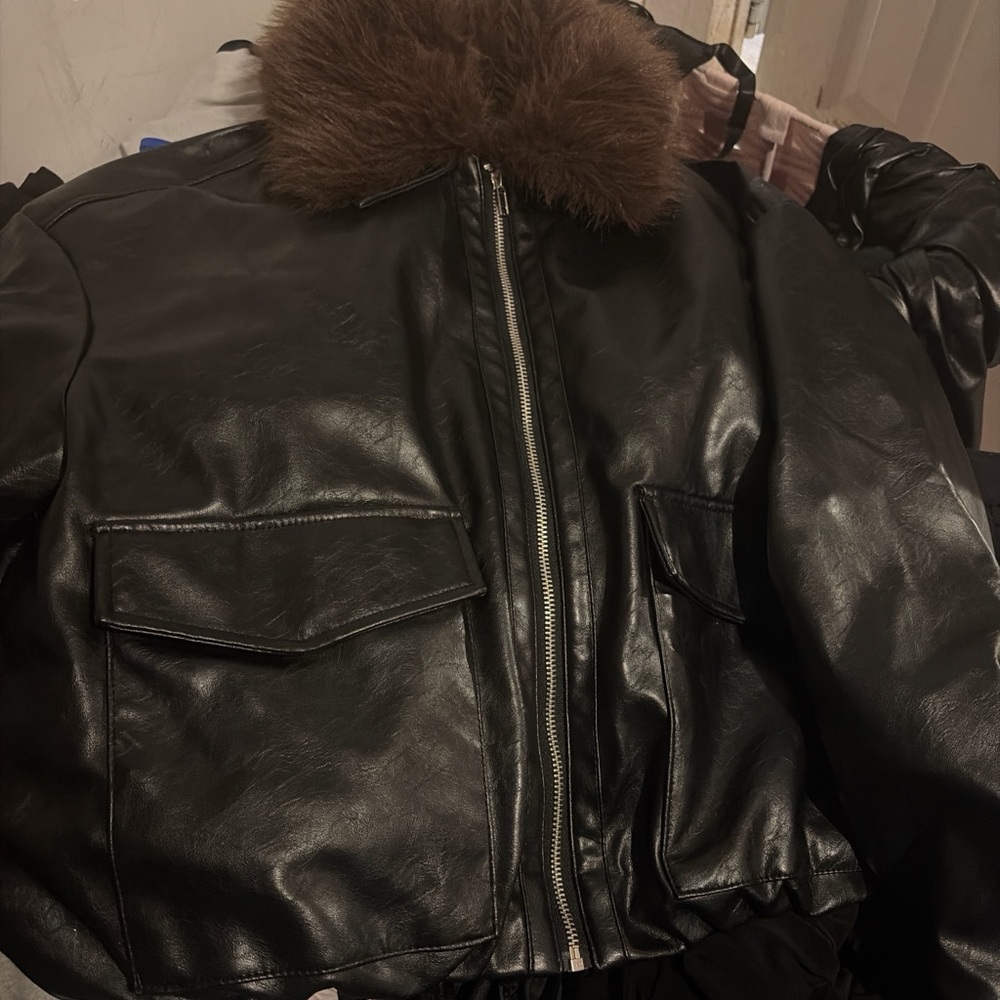 Zara Brown Fur Jacket